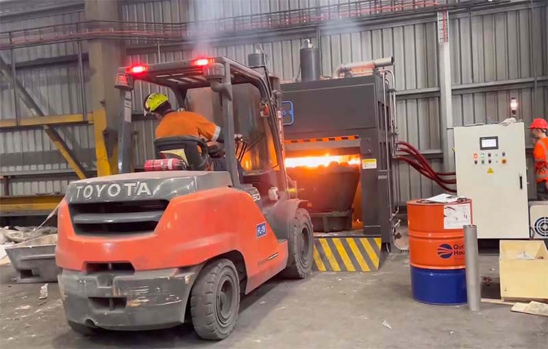 Aluminum dross press system